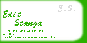 edit stanga business card